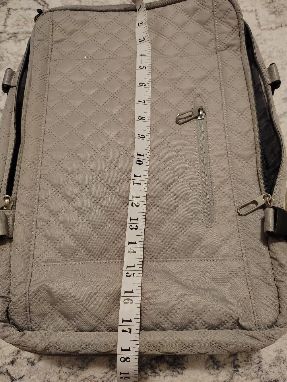 🤩 Large Gray Travel Backpack - Picture 7 of 8